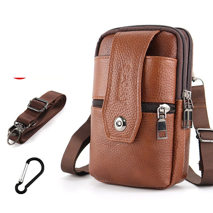 Marsupio Uomo in Pelle Vintage Tracolla Regolabile - Vesarelli
