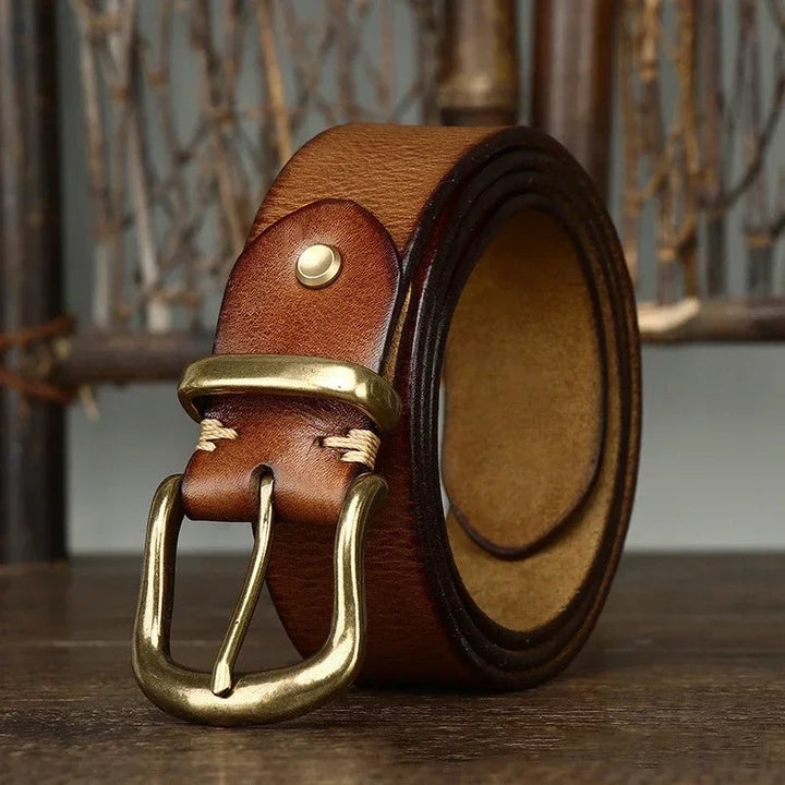 Cintura Uomo in Pelle Artigianale Classica Stile Casual Elegante