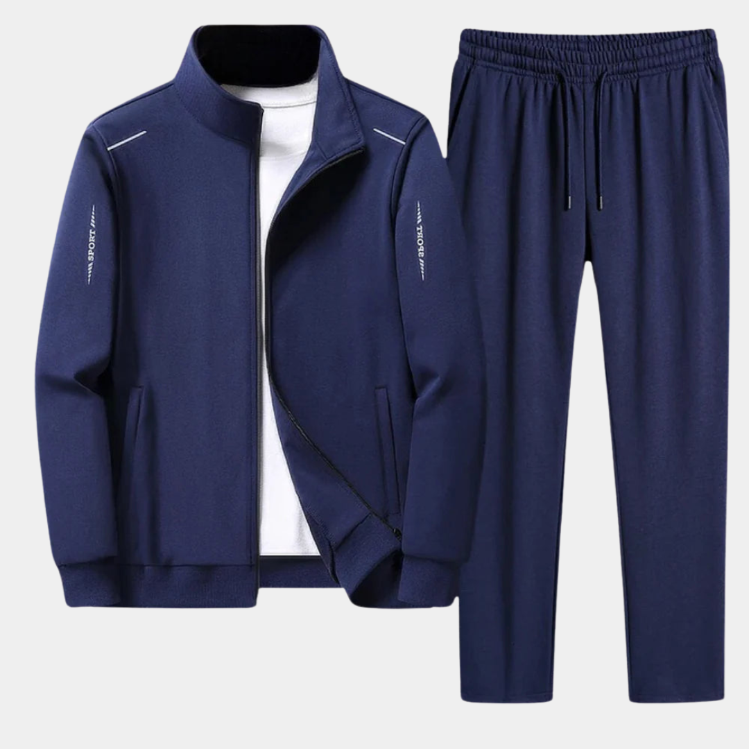 Completo Tuta Uomo Giacca con Cerniera Pantaloni Jogging Comodi