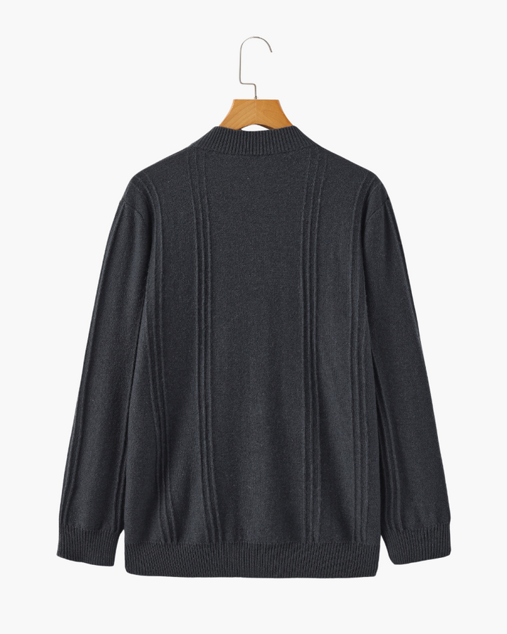 Maglione Uomo in Cashmere Mezzo Zip Comfort