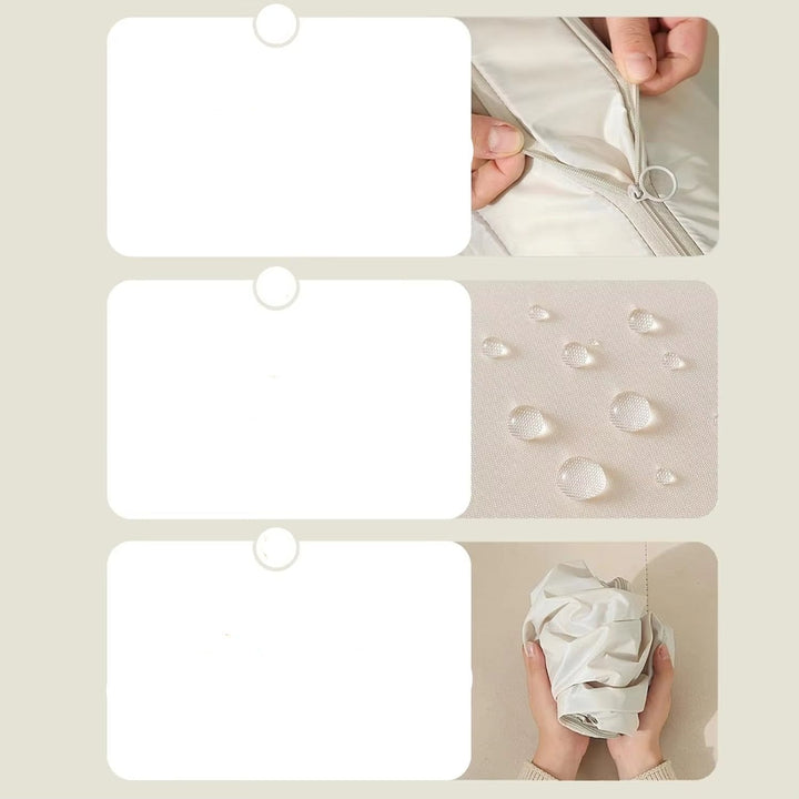 Cuscino in memory foam con fodera rimovibile, impermeabile e traspirante. Design ergonomico, facile da pulire, ideale per supporto cervicale.