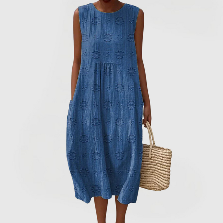 Abito Donna Elegante con Tasche Vestibilità Comoda
