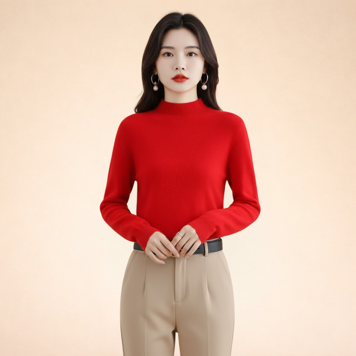 Maglione Donna in Lana Calda Vestibilità Classica