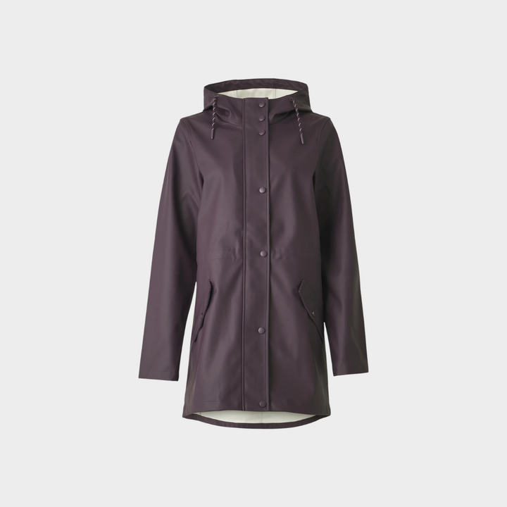 Giacca Impermeabile Donna Elegante Vestibilità Classica