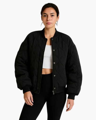 Giacca Trapuntata Donna Oversize Stile Urbano Comfort Avvolgente