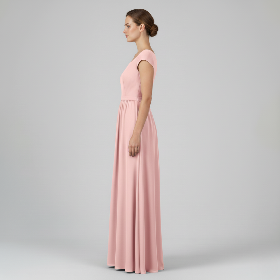 Abito Lungo Donna Fluido Elegante