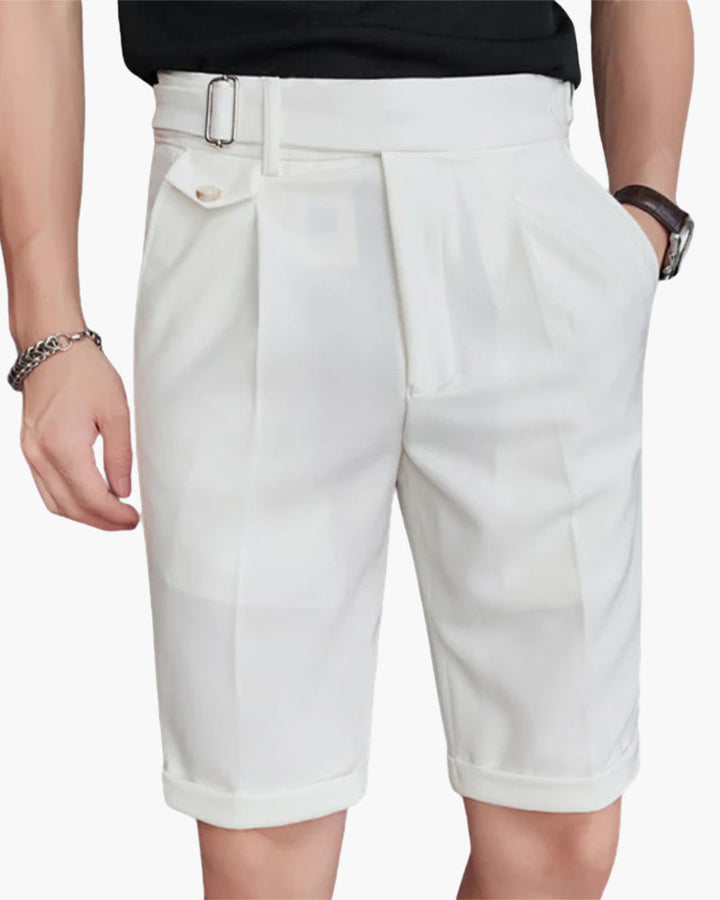 Pantaloni Corti Uomo Comfort Tessuto Morbido Vestibilità Regolare