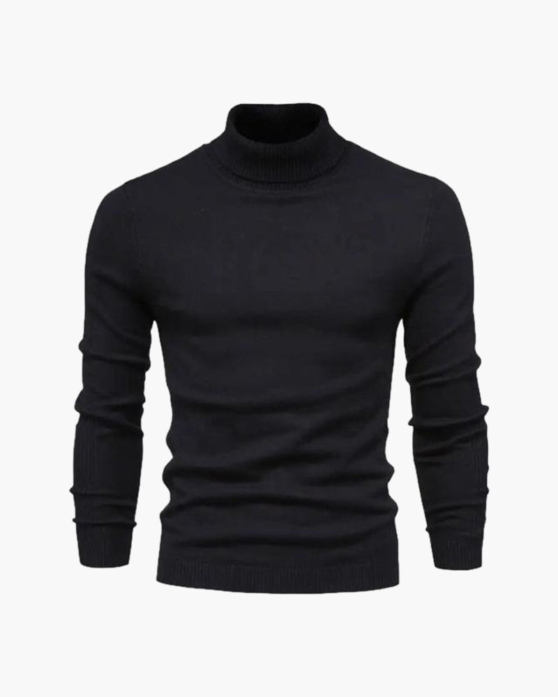 Maglione Uomo Collo Alto Morbido Stile Formale