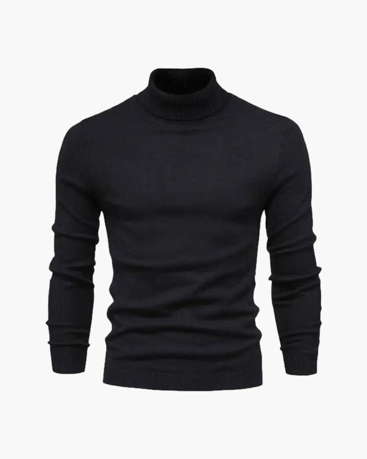 Maglione Uomo Collo Alto Morbido Stile Formale