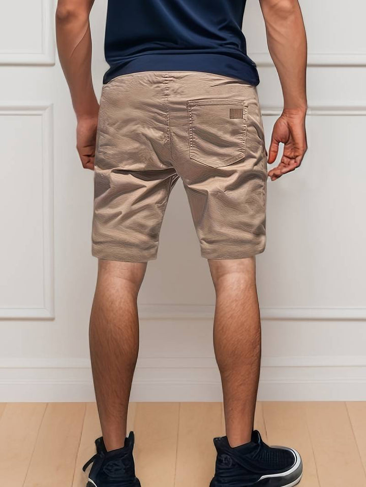 Pantaloncini Cargo Uomo Tessuto Resistente Vestibilità Comoda