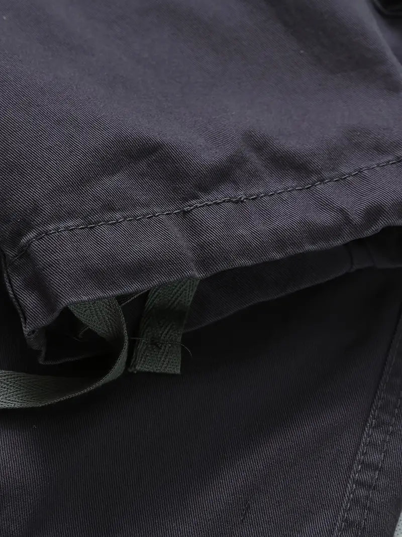 Pantaloni Cargo Uomo Cotone Comodi Vestibilità Regolare