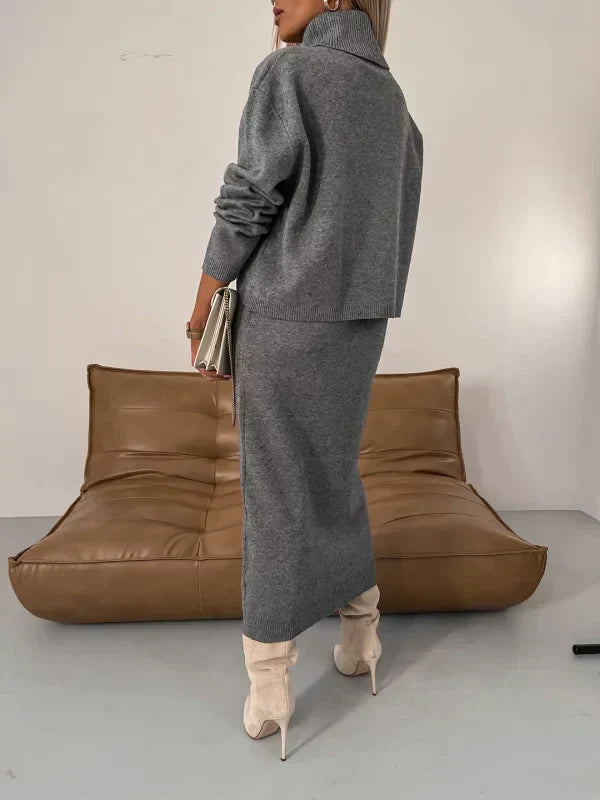 Completo Donna Abito e Maglione Coordinato Vestibilità Regular