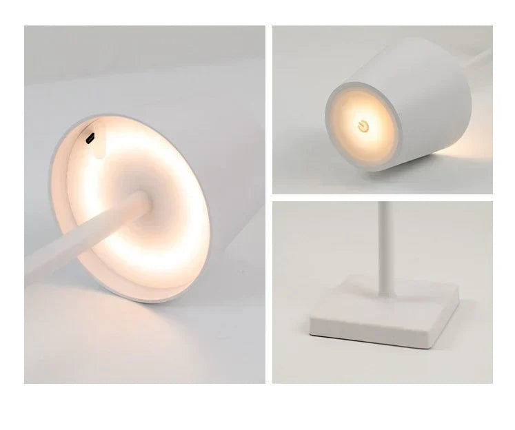 Lampada da Tavolo Ricaricabile Senza Fili Design Elegante