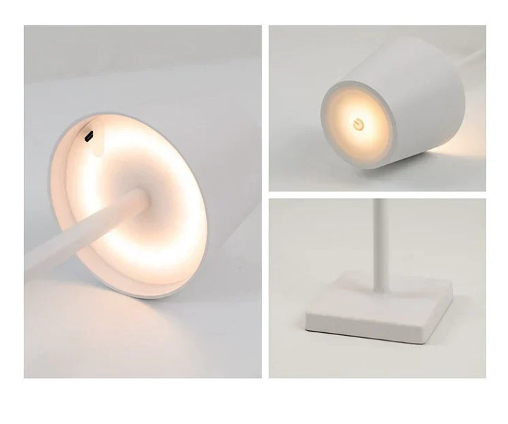 Lampada da Tavolo Ricaricabile Senza Fili Design Elegante