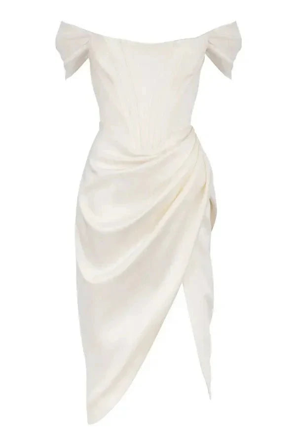 Abito Midi Donna Stile Elegante Vestibilità Raffinata