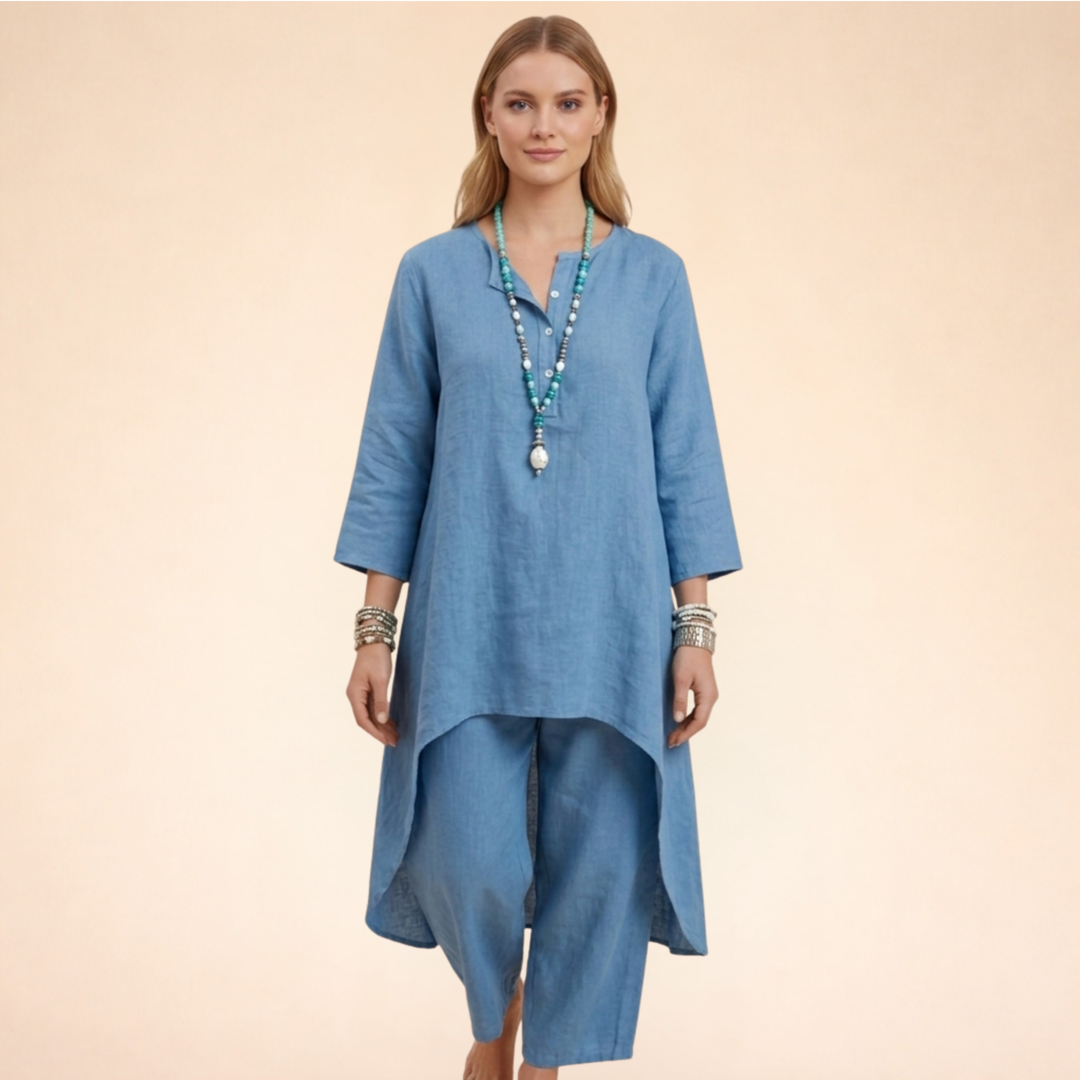 Set Elegante Donna Tessuto Traspirante