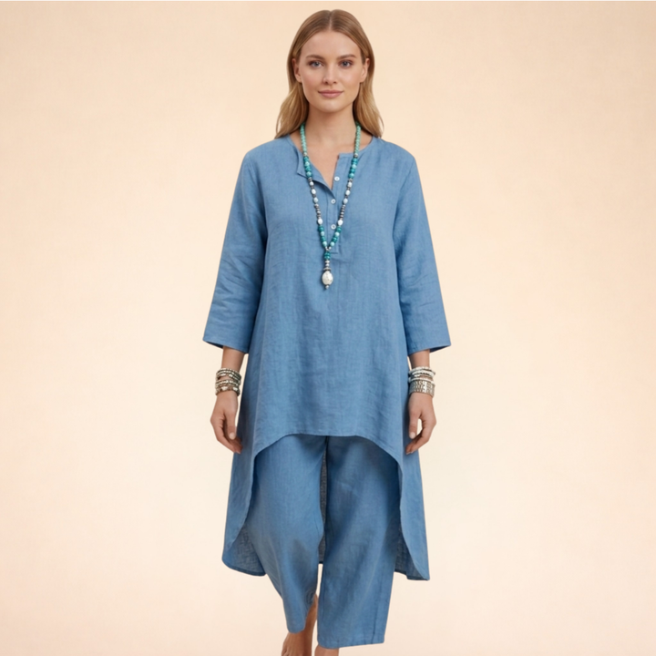 Set Elegante Donna Tessuto Traspirante