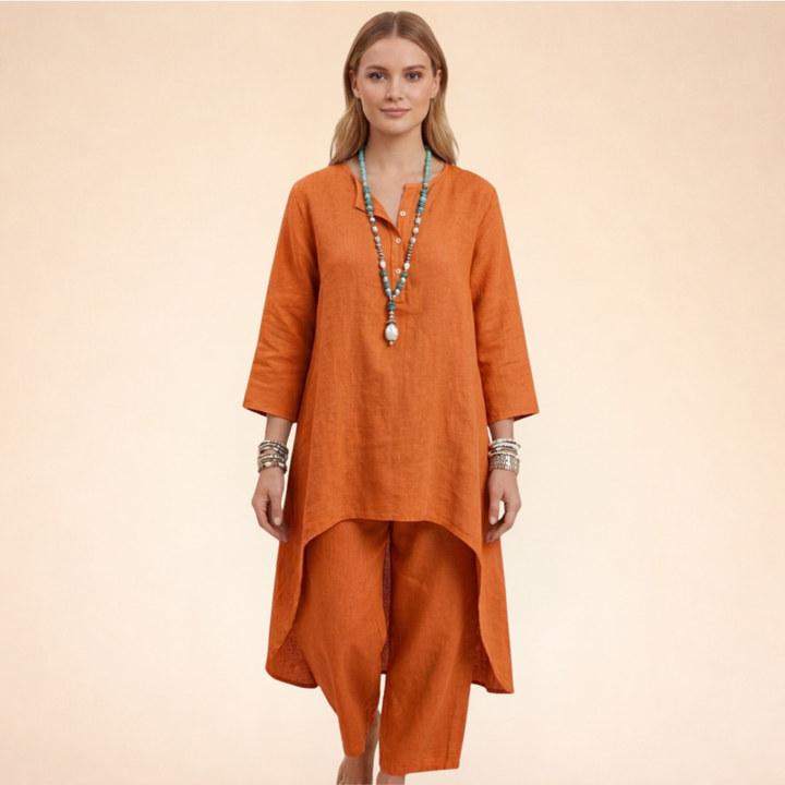 Set Elegante Donna Tessuto Traspirante