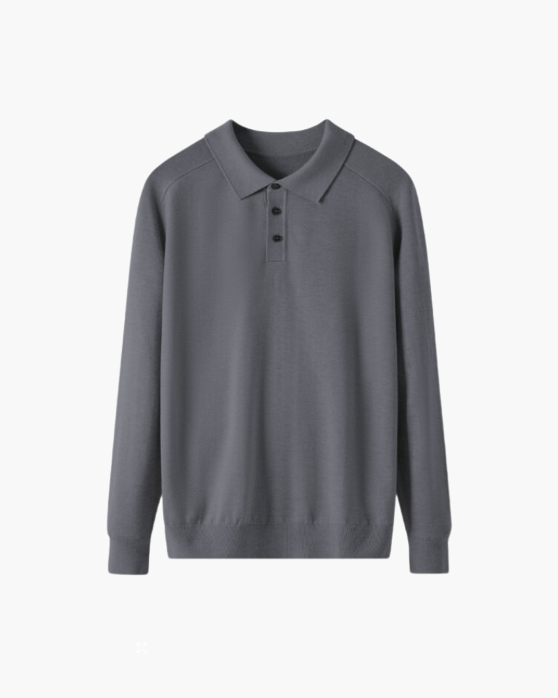 Polo Uomo in Lana Morbida Vestibilità Comfort