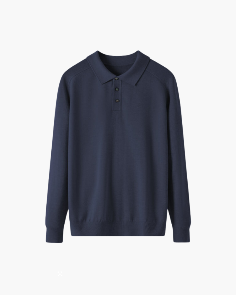 Polo Uomo in Lana Morbida Vestibilità Comfort