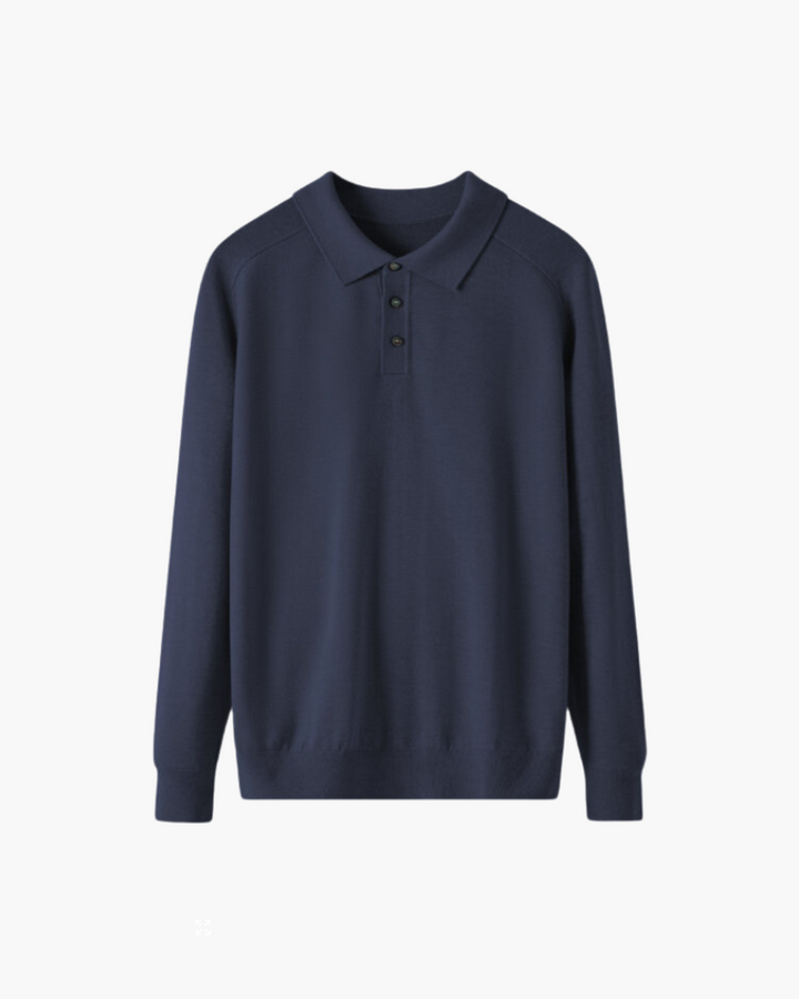 Polo Uomo in Lana Morbida Vestibilità Comfort