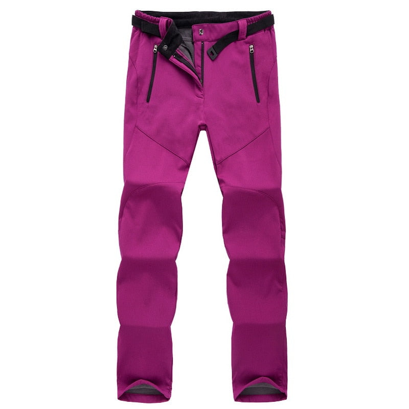 Pantaloni Trekking Donna Impermeabili Tessuto Resistente Comfort