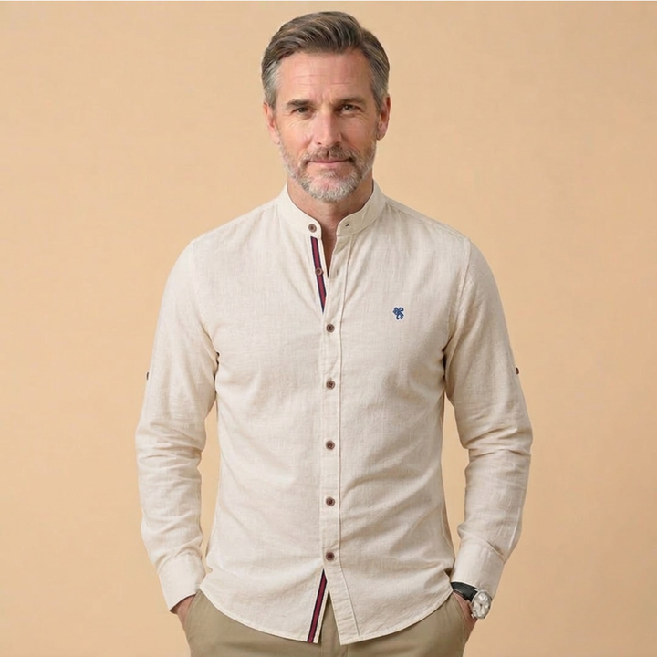 Camicia Uomo Elegante Classica Manica Lunga