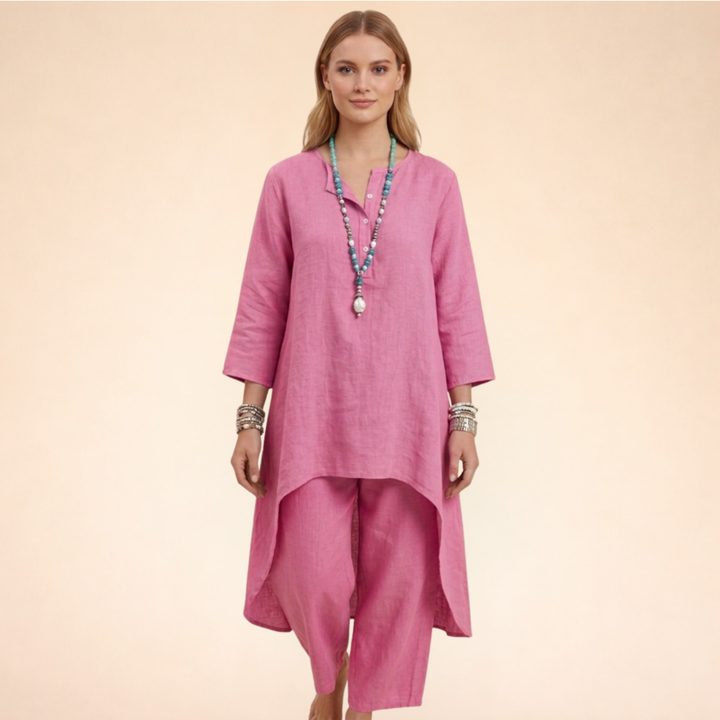Set Elegante Donna Tessuto Traspirante