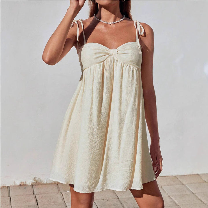 Mini Abito Donna Semplice Tessuto Leggero Vestibilità Comoda