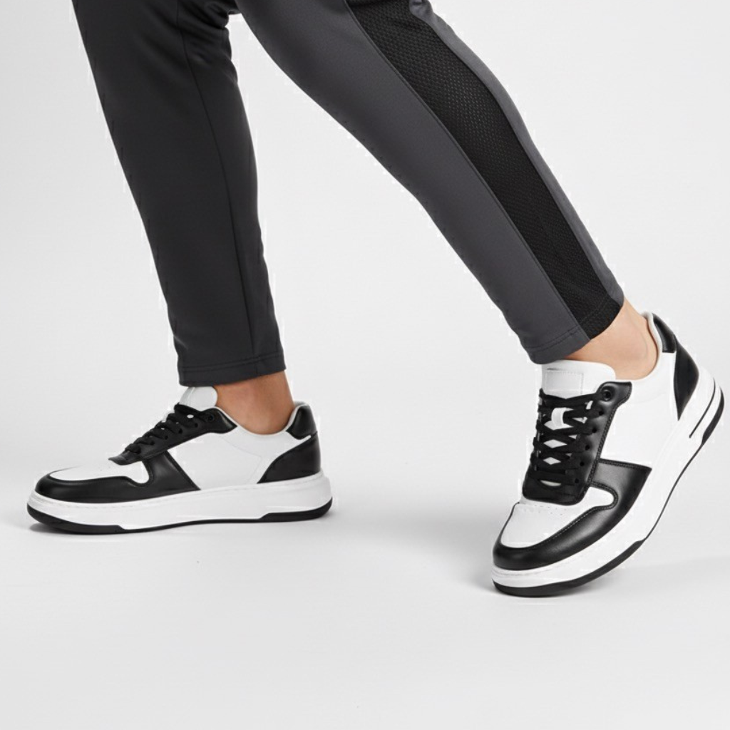 Sneakers Uomo con Rialzo Invisibile Design Minimal Comfort