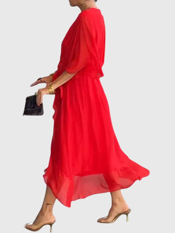 Abito Donna Elegante Vestibilità Slim Design Raffinato
