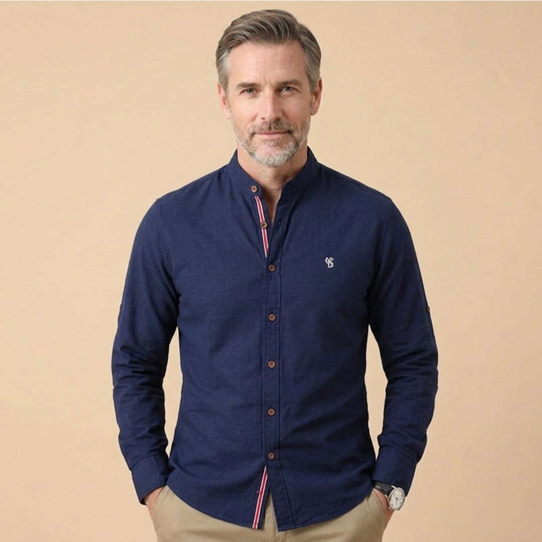 Camicia Uomo Elegante Classica Manica Lunga