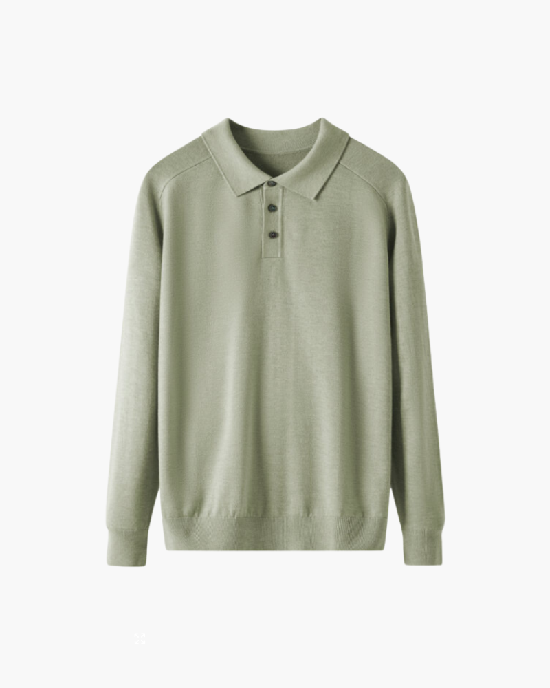 Polo Uomo in Lana Morbida Vestibilità Comfort