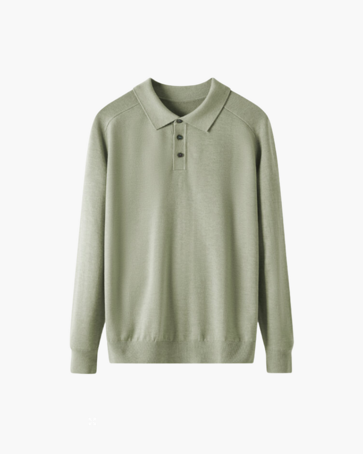 Polo Uomo in Lana Morbida Vestibilità Comfort