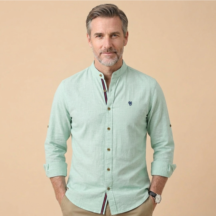 Camicia Uomo Elegante Classica Manica Lunga