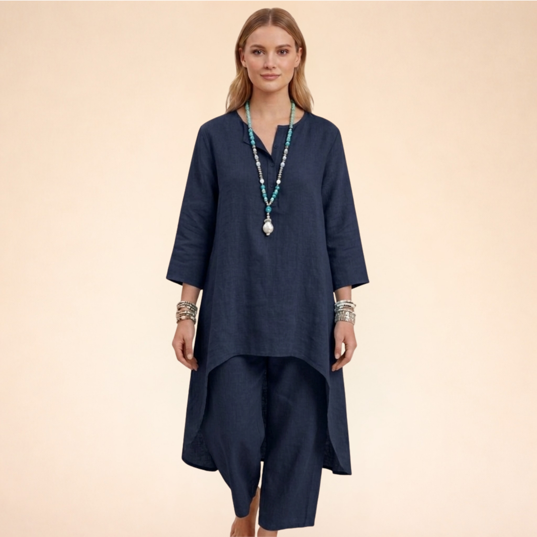 Set Elegante Donna Tessuto Traspirante