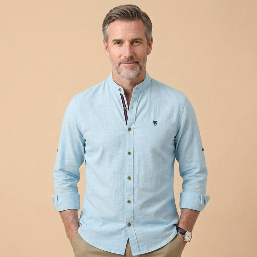 Camicia Uomo Elegante Classica Manica Lunga