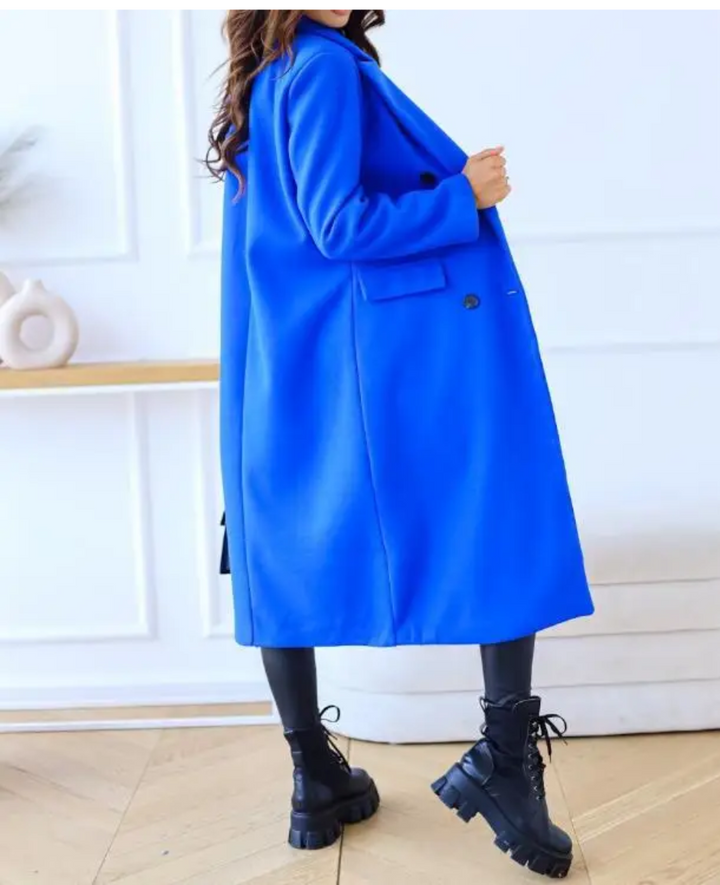 Trench lungo Donna Aderente Tessuto Confortevole Autunno Inverno