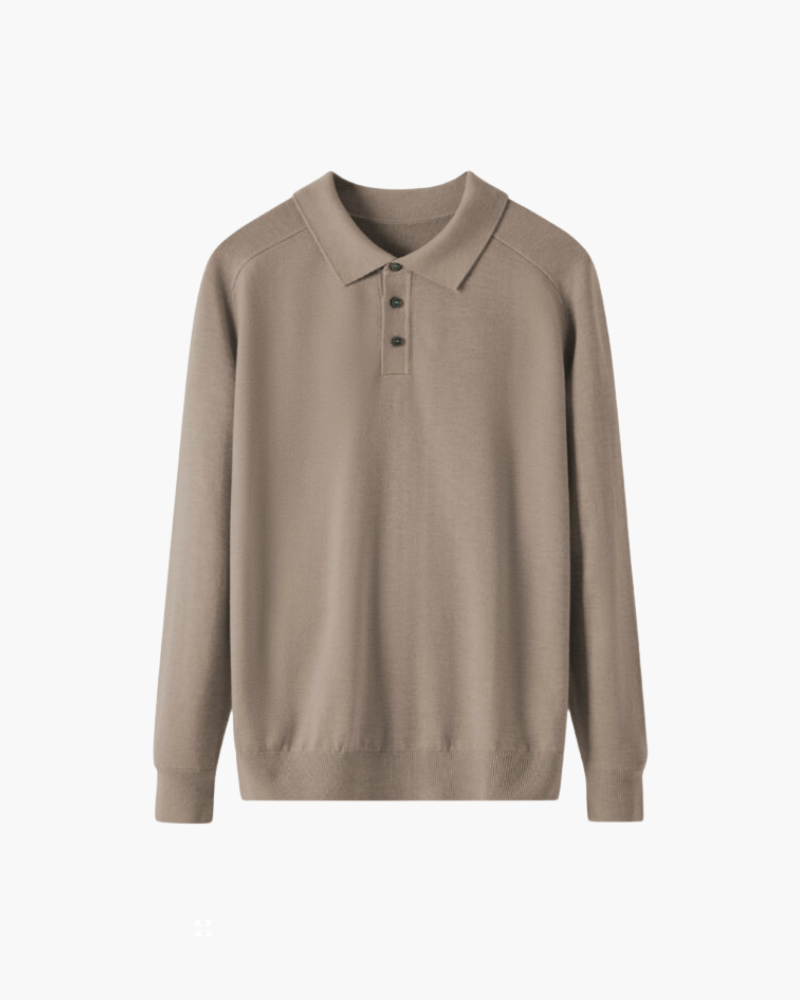 Polo Uomo in Lana Morbida Vestibilità Comfort
