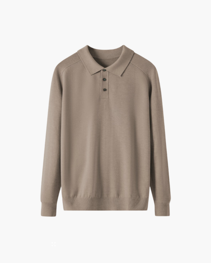 Polo Uomo in Lana Morbida Vestibilità Comfort