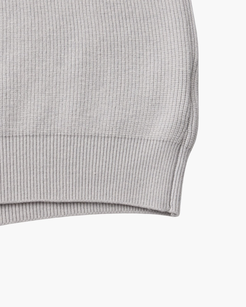 Pullover Uomo Mezzo Zip Maglia Tecnica Strutturata