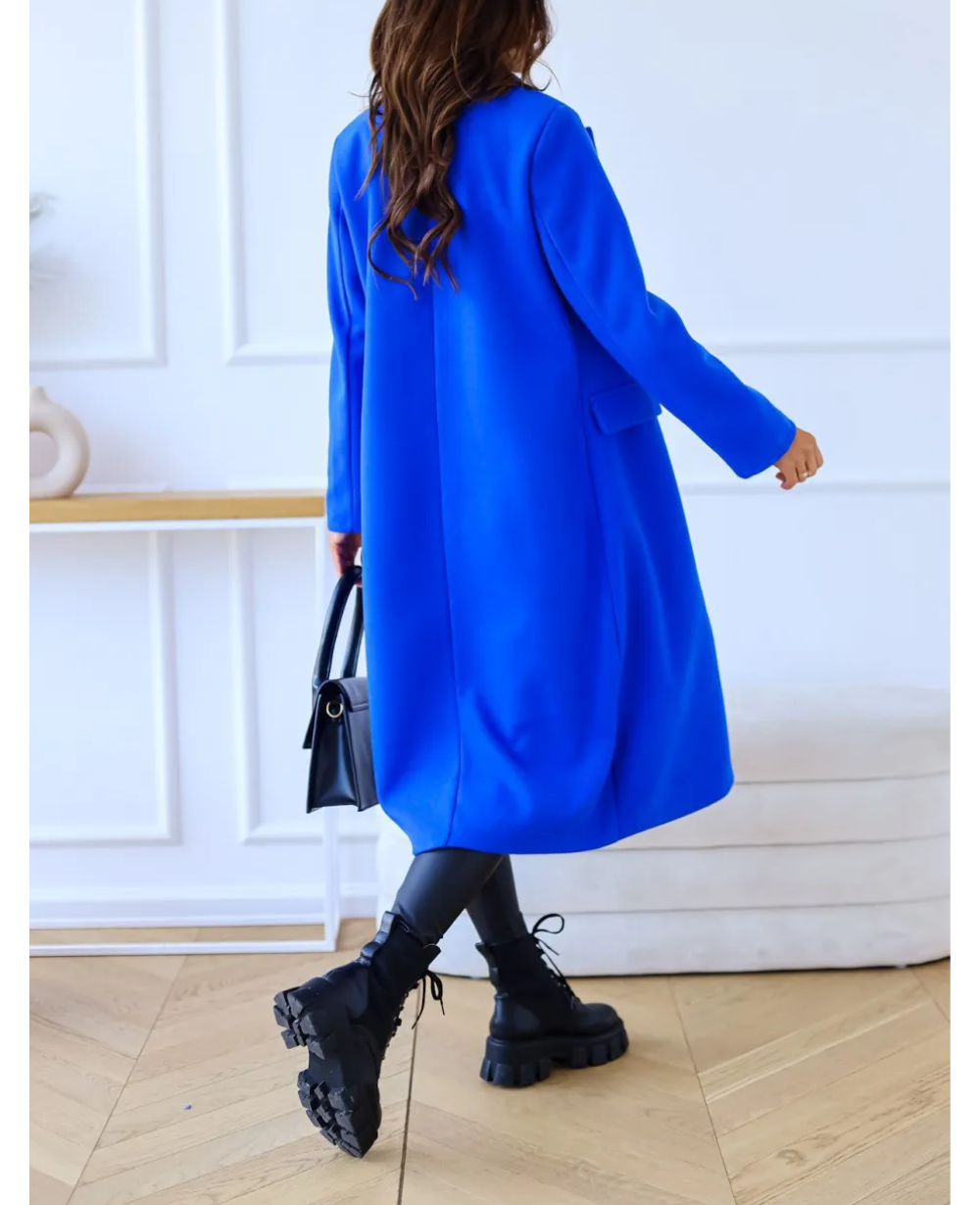Trench lungo Donna Aderente Tessuto Confortevole Autunno Inverno