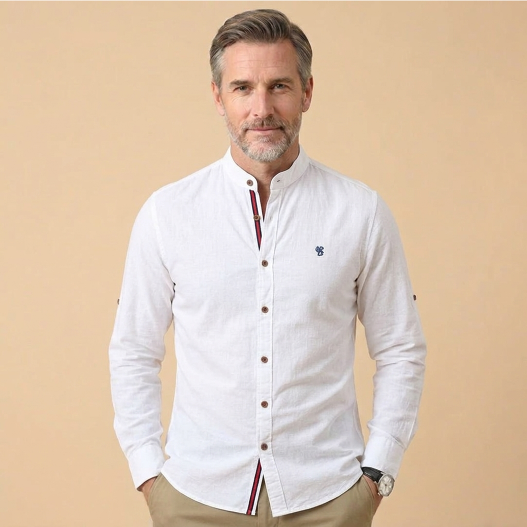 Camicia Uomo Elegante Classica Manica Lunga