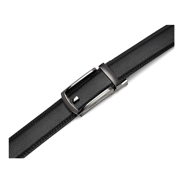 Cintura Uomo in Pelle con Chiusura a Cricchetto Regolabile Casual