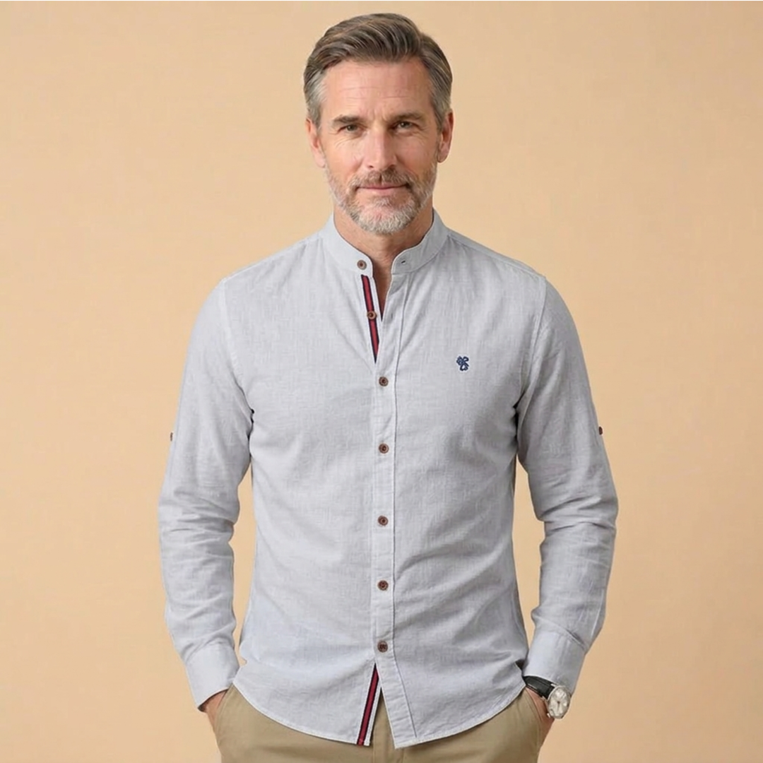 Camicia Uomo Elegante Classica Manica Lunga