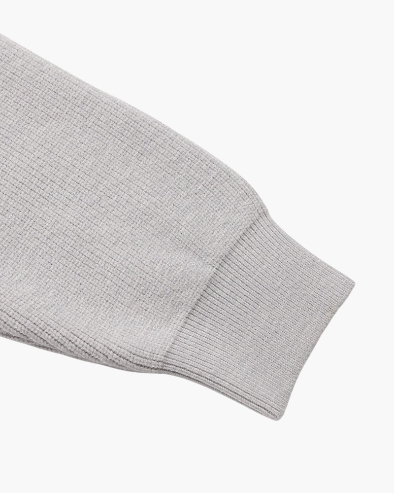 Pullover Uomo Mezzo Zip Maglia Tecnica Strutturata