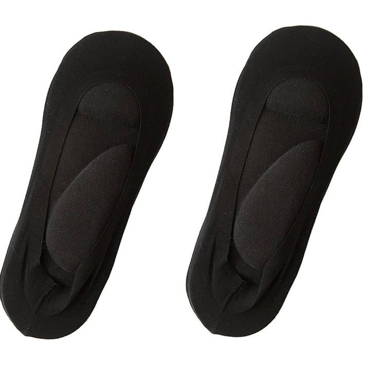 Calzini invisibili neri da donna, antiscivolo, in cotone traspirante, ideali per scarpe basse. Accessorio moda comodo e discreto.