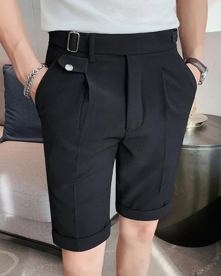 Pantaloni Corti Uomo Comfort Tessuto Morbido Vestibilità Regolare