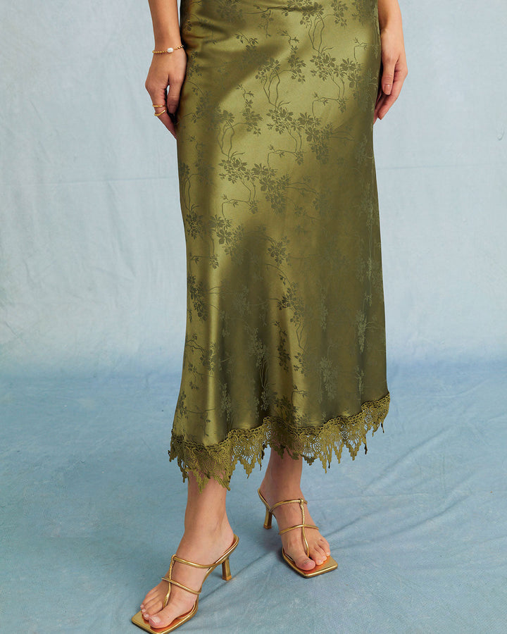 Abito Midi Donna Jacquard Manica Corta Elegante