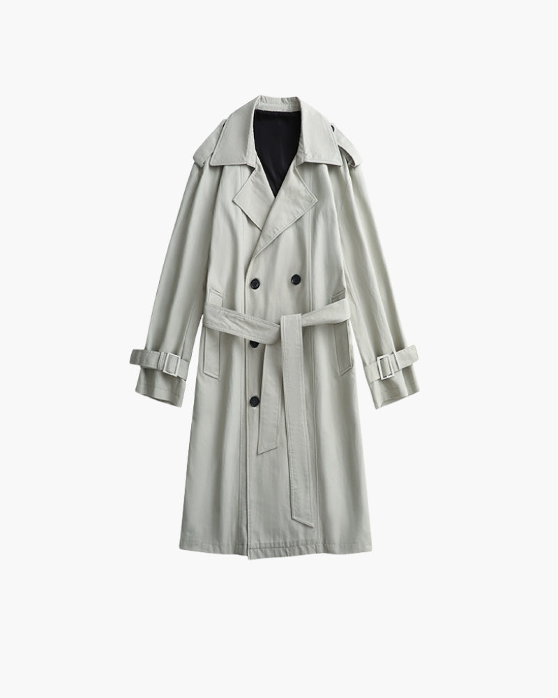 Cappotto Trench Uomo Doppiopetto Classico Vestibilità Regolare